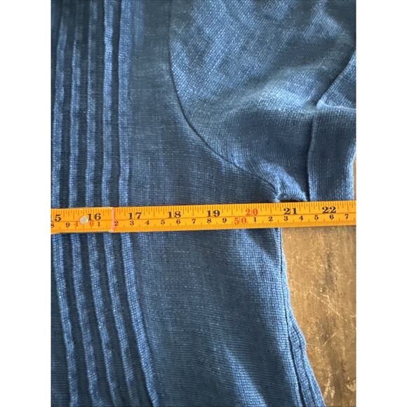 Faherty Gemina Linen Basketweave Dress Indigo Blue Size S, NEW NWT, MSRP $178 - Picture 7 of 11